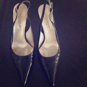 Dolce Gabbana patent leather sling back (vintage)
